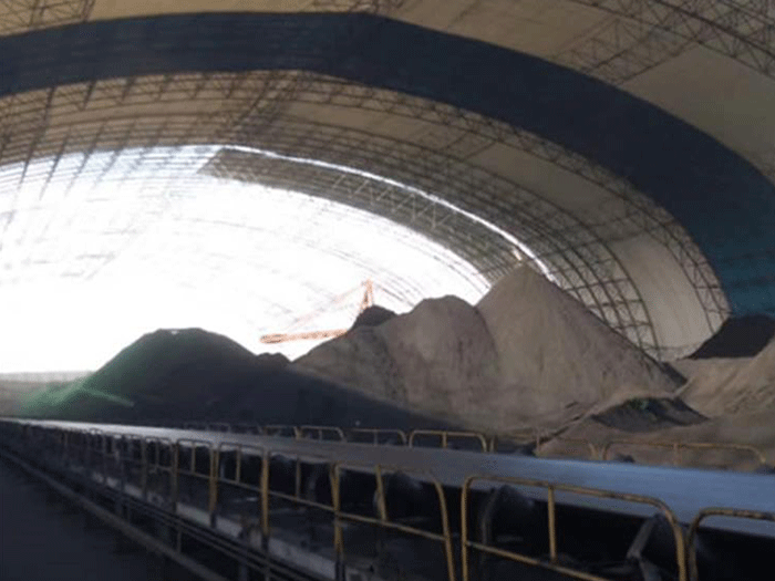 澳门煤棚料仓网架